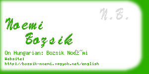 noemi bozsik business card